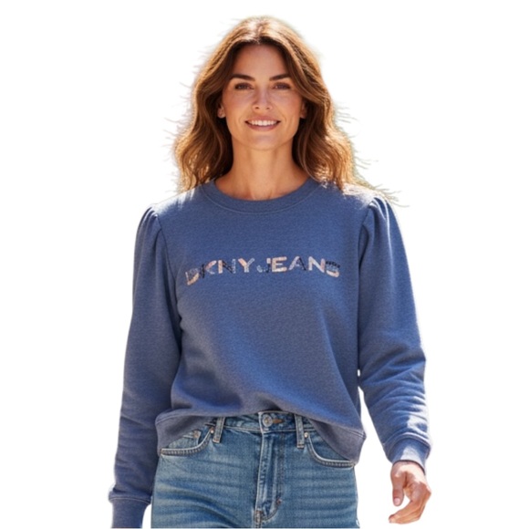 Dkny Tops - DKNY Blue Sweatshirt